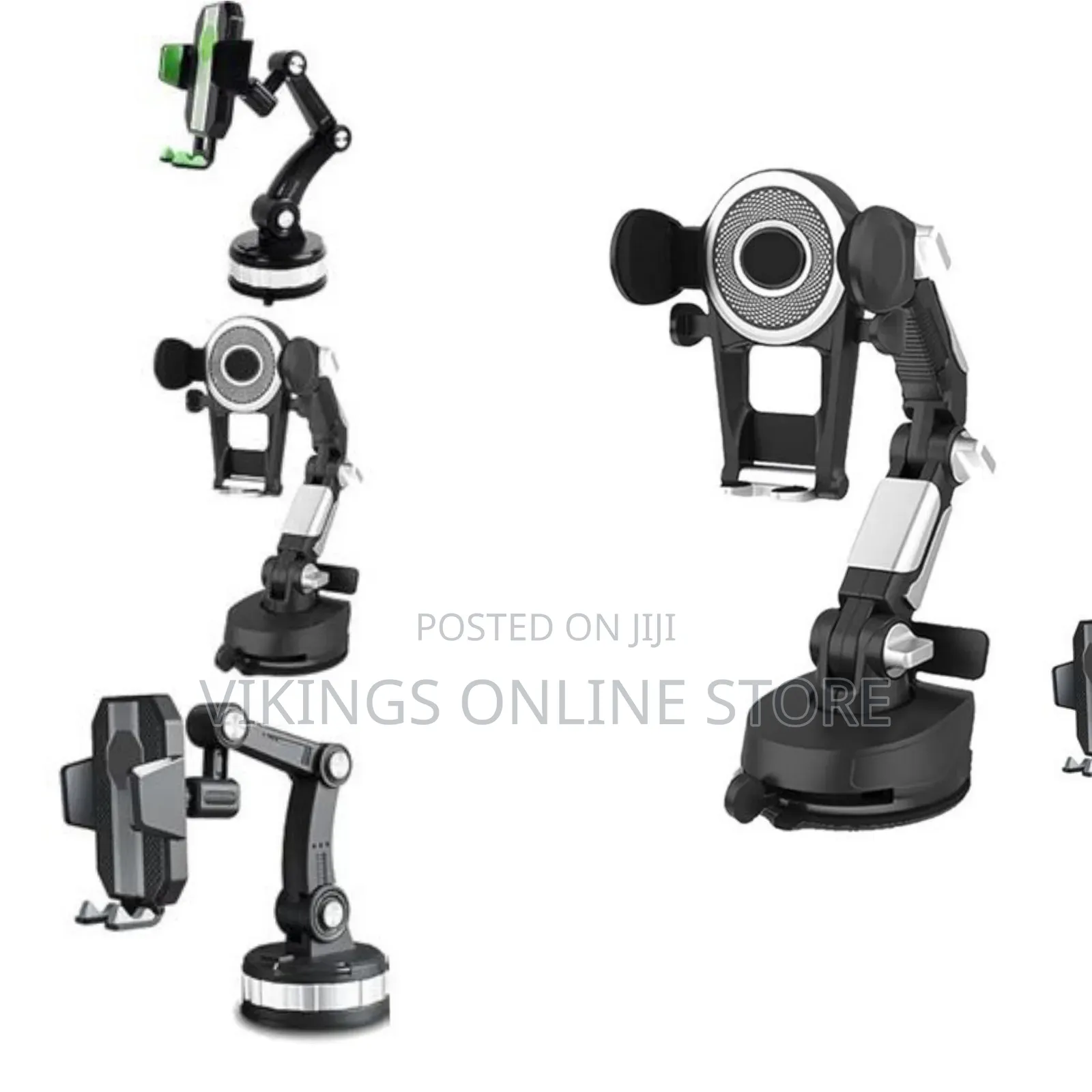 Suction Cup Cell Phone Holder Stand for Car -3in1 Long Arm Car Phone