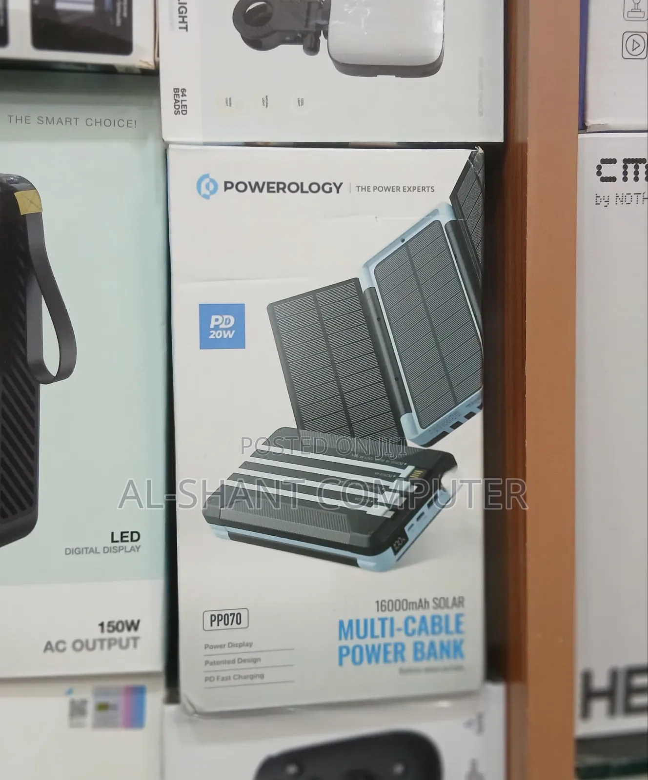 Powerology 16000mAh PP070 Solar Power Bank