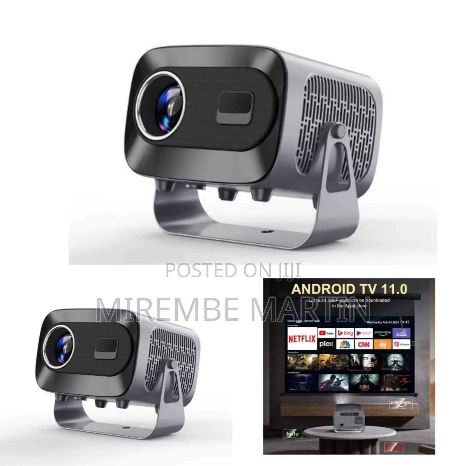 A10 Plus Projector Ultra 1080p 300ansi Bt5.2 Electronic Focus Wifi