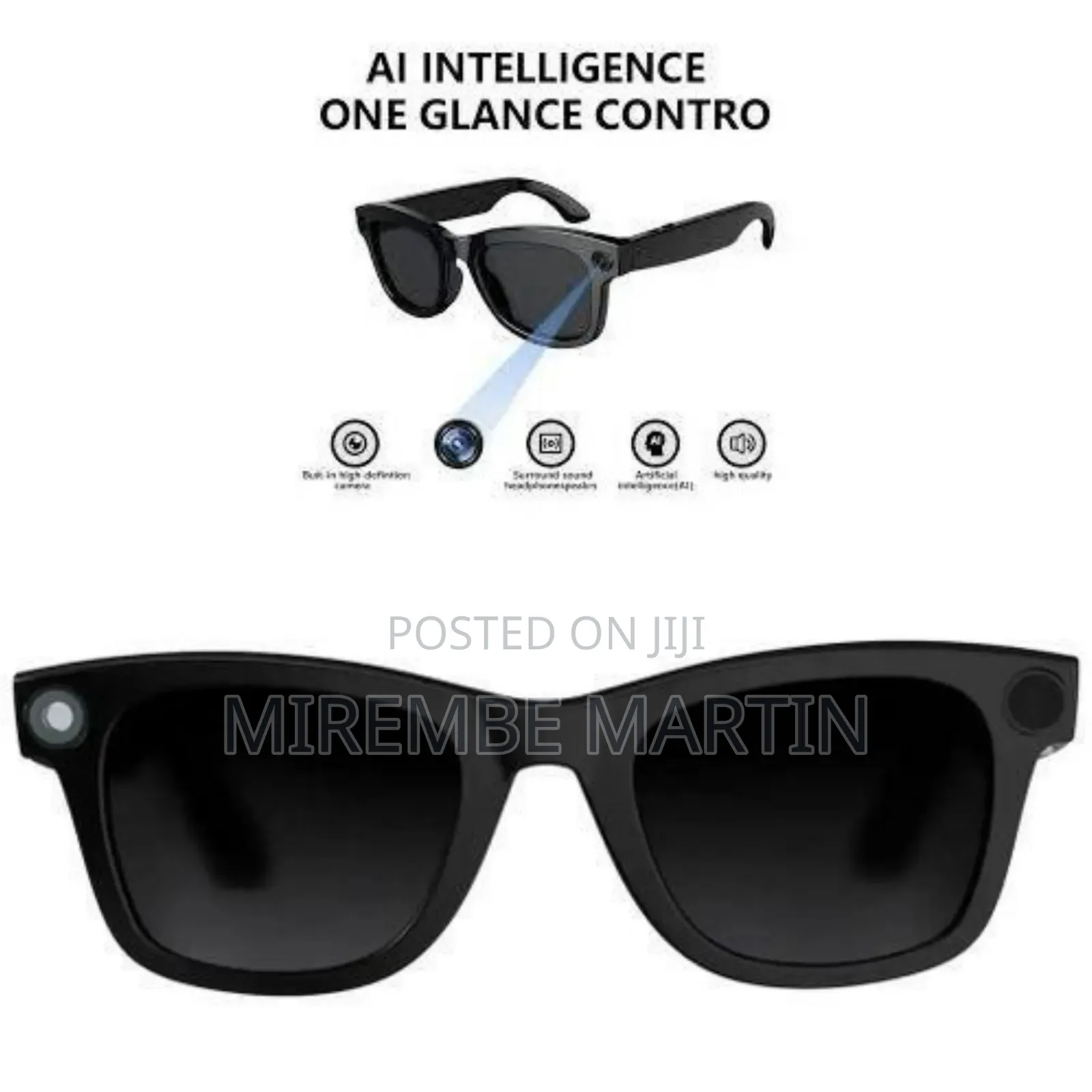 Green Lion Rayna AI Camera Smart Glasses, Up to 10 Hours Playback Time