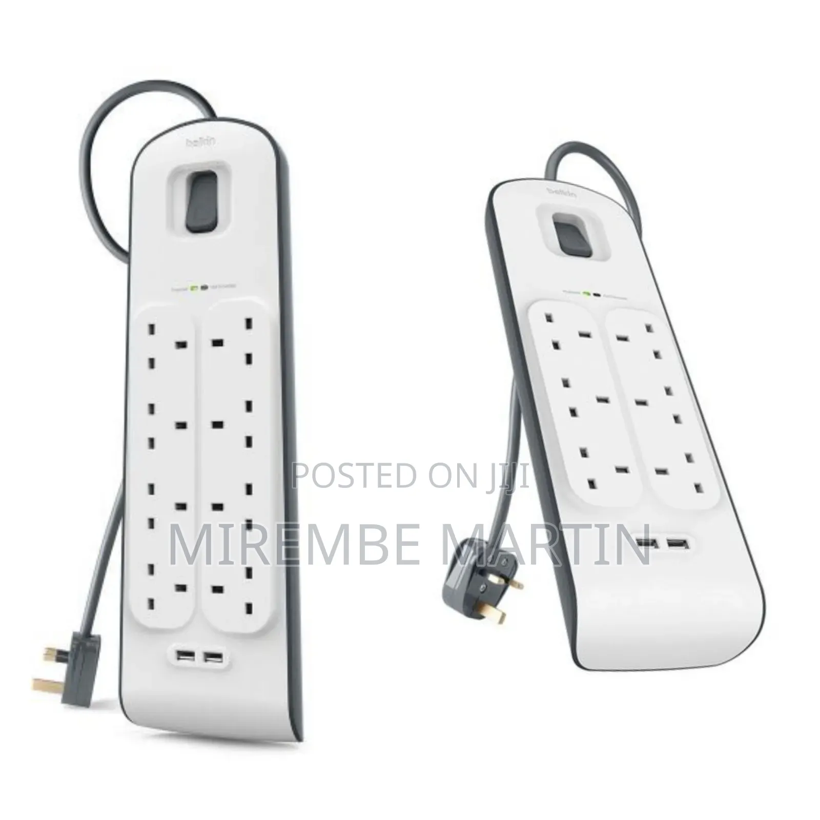 Belkin Bsv604 6 Way/6 Plug 2M Surge Protection Extension Lead Strip