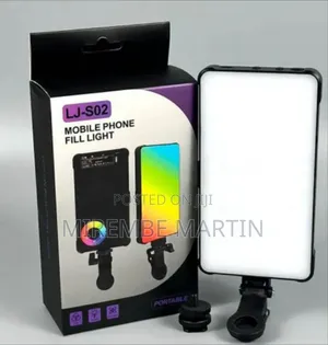 LJ-S02 RGB LED Mobile Phone Fill Light – 1560LM Dimmable Video