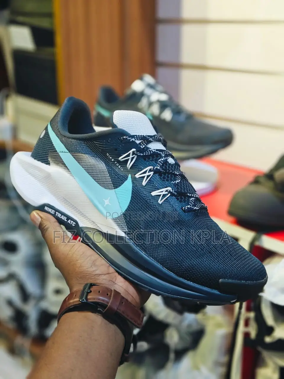 Original Nike Trail Running Shoes Black Blue