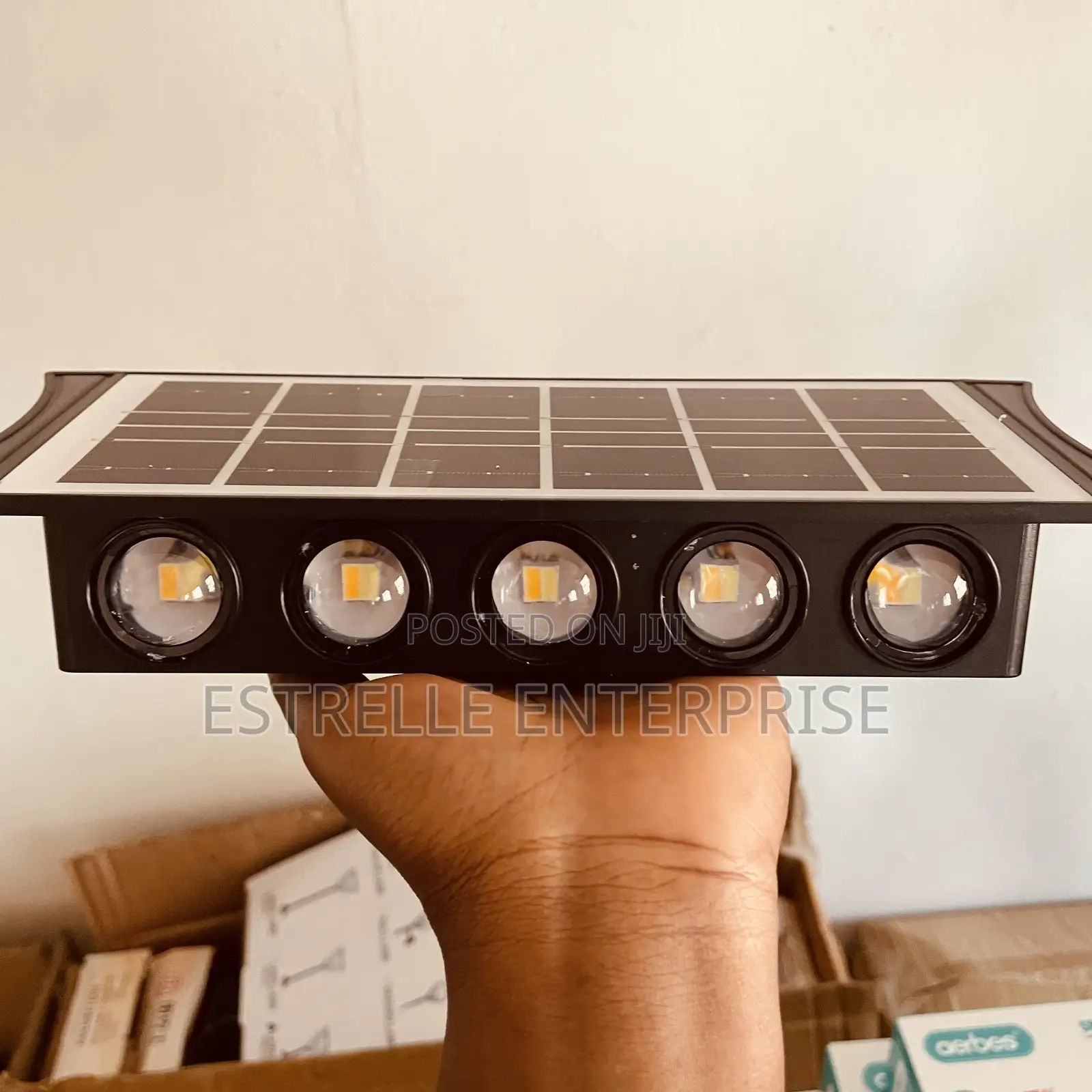 30W Solar LED Wall Lamp With Motion Sensor Wide Lighting Area