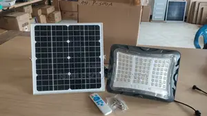 500W Solar Flood Light With 25W Panel Remote Control