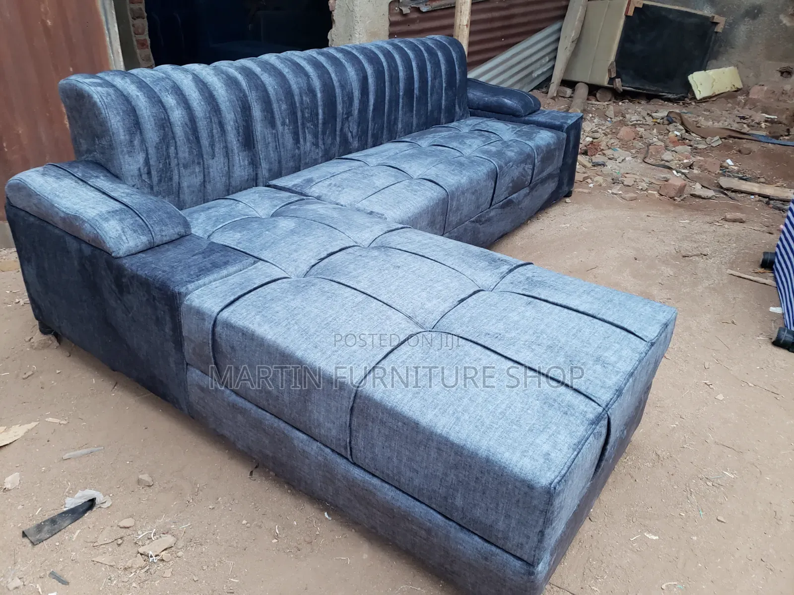 6 Seater Grey Sofa Set Dark Grey in Color Ready for Sale at Low Price