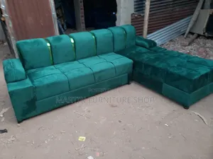 Forest Green Sofa Set Ready for Sale With High Density Mattresses