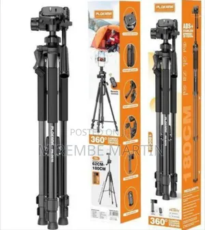 PLOKAMA PK-9970 – 180CM Tall, 360° Rotating Professional Tripod