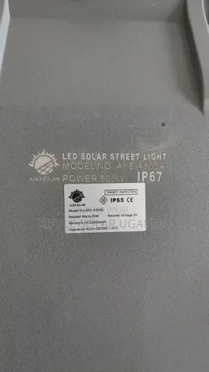 500W Commercial Solar Street Light With Inbuilt Panel