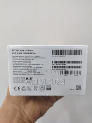 New Xiaomi Redmi Note 15 256 GB Black