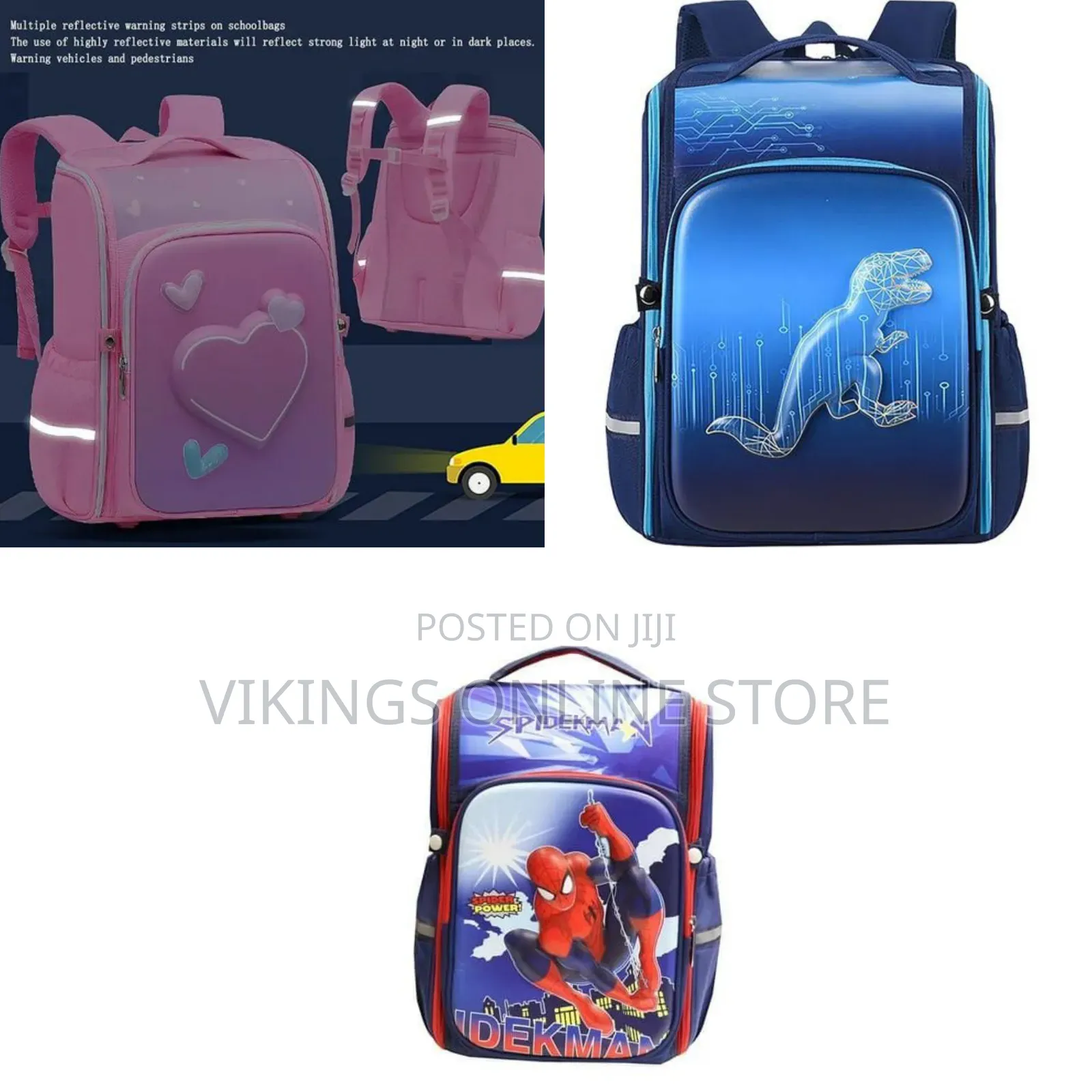 2 in 1 Cartoon Student Bag for Kids Orthopaedic Lightweight Picnic