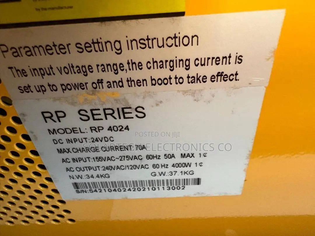 SUMRY RP Series 4kW 24V Inverter Charger | 70A Charging