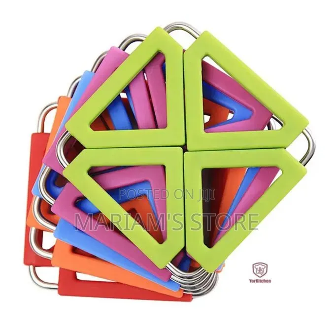 Expandable Silicone Trivet Mats Feature a Stainless Steel Frame.