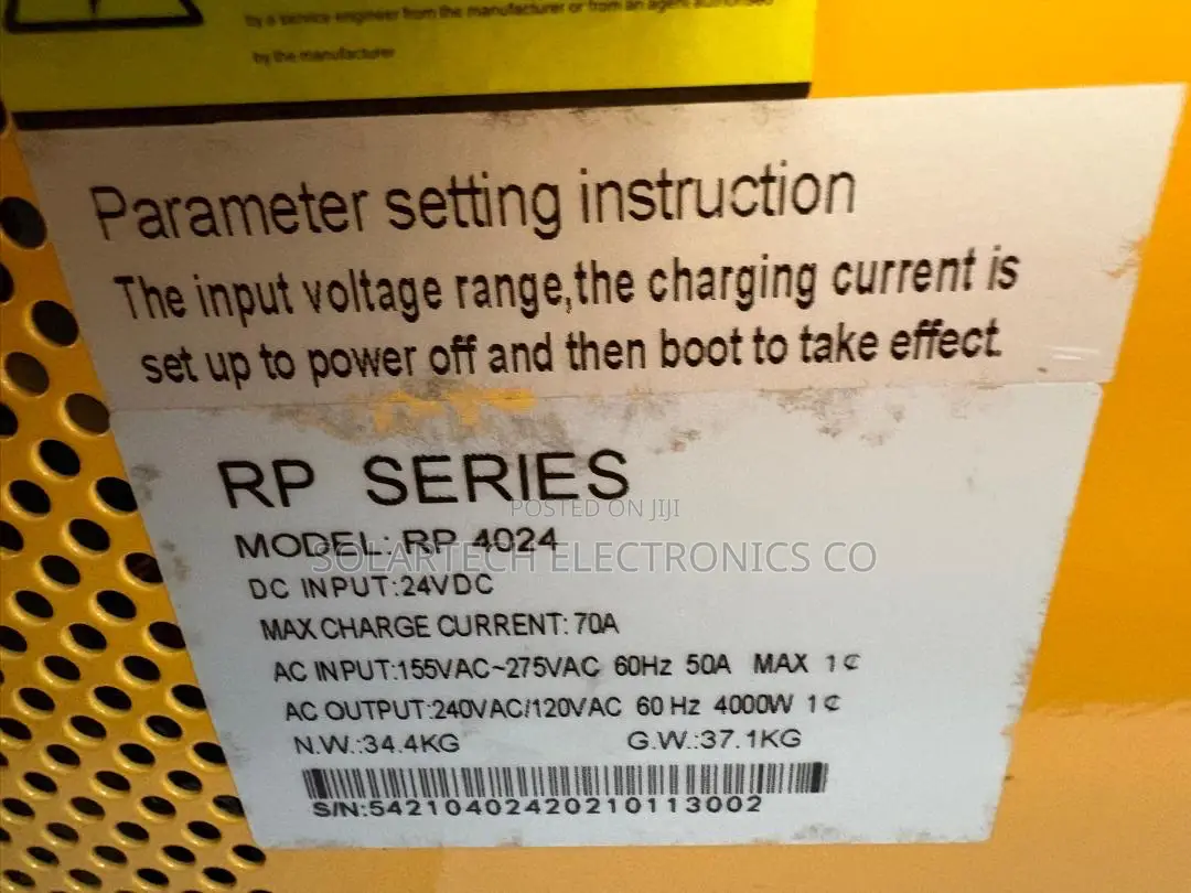 SUMRY RP Series 4000W 24V Inverter Charger | Single Phase Inverter