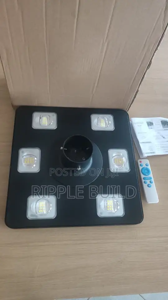 300W Solar Garden Light 6 LED IP65 Pole Mount Remote