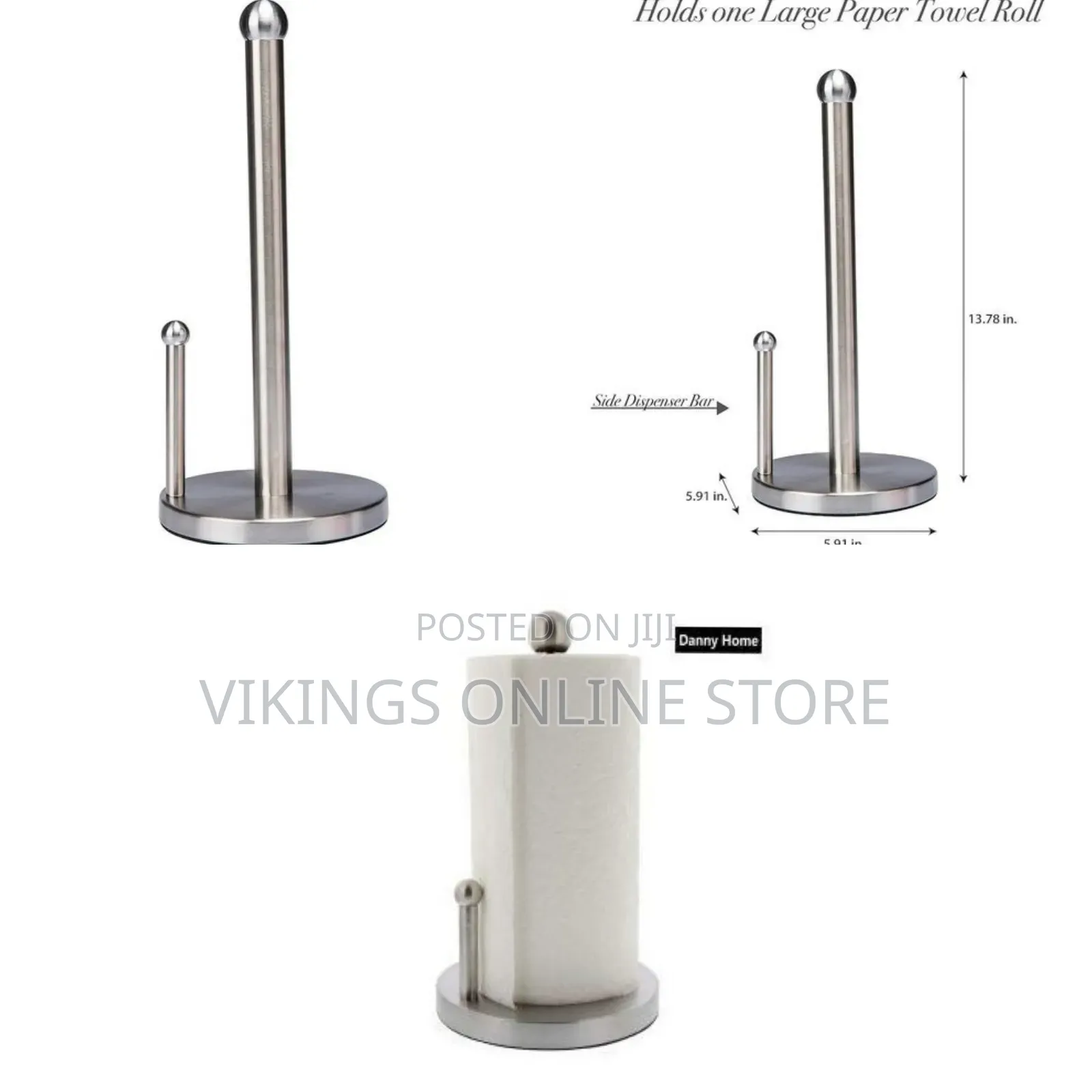 Kitchen Details Kitchen Towel Holder Freestanding Weighted Base Holds