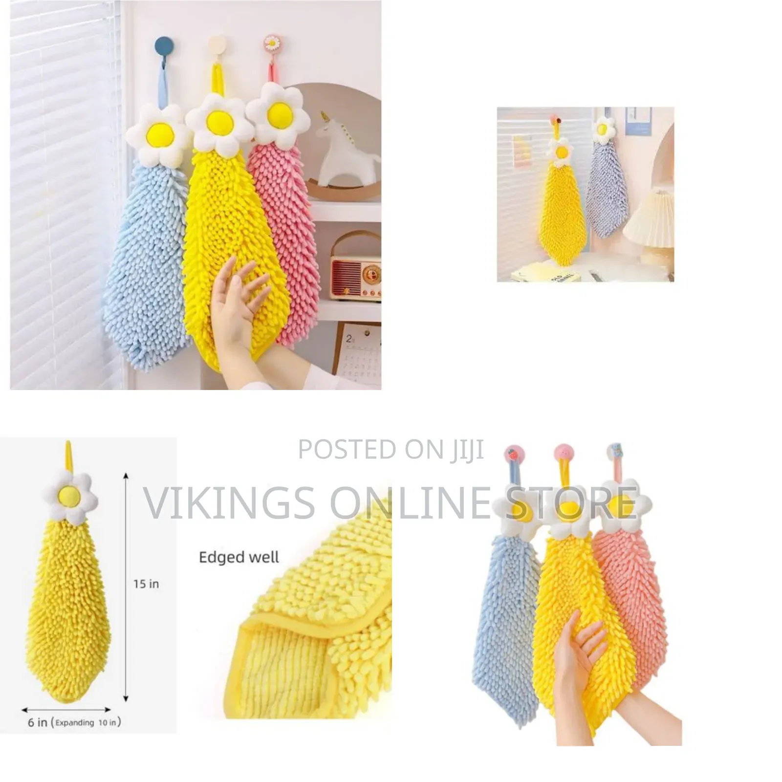 3 Pack Chenille Soft Kitchen Hand Towels,Kitchen Hand Towels