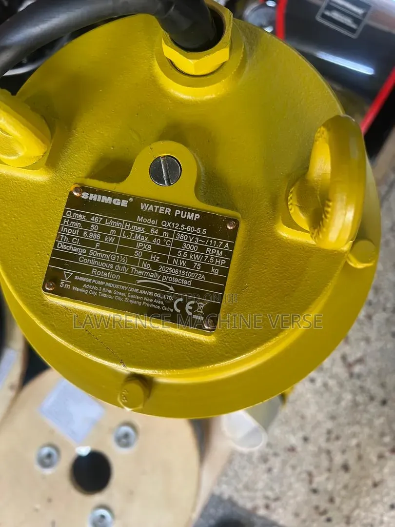 Submersible Water Pump 64m Three Phase 7.5HP