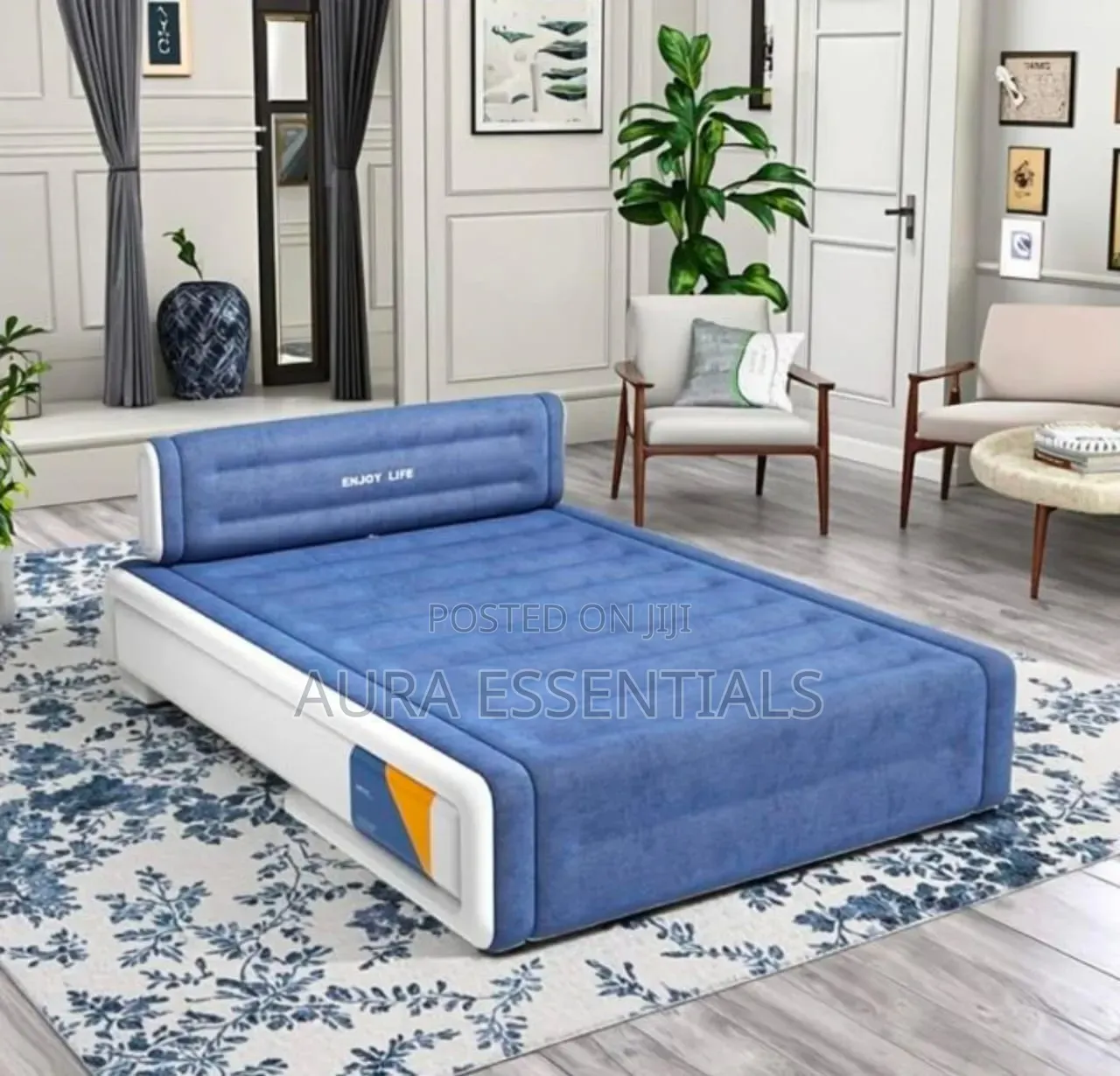 Luxury Raised Inflatable Mattress With Built-in Electric Air Pump