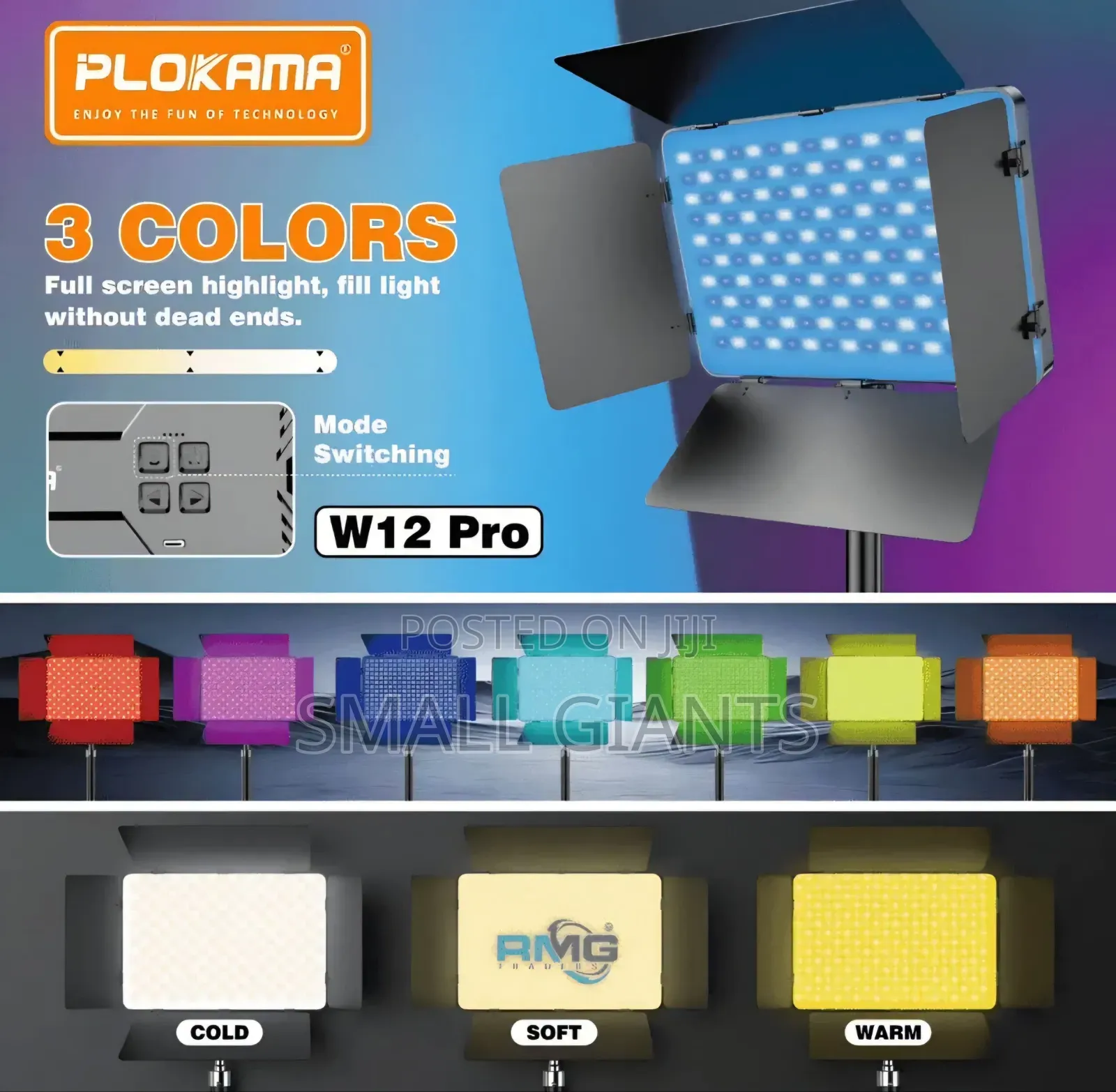 Plokama W12 Pro 30W RGB Photography Light