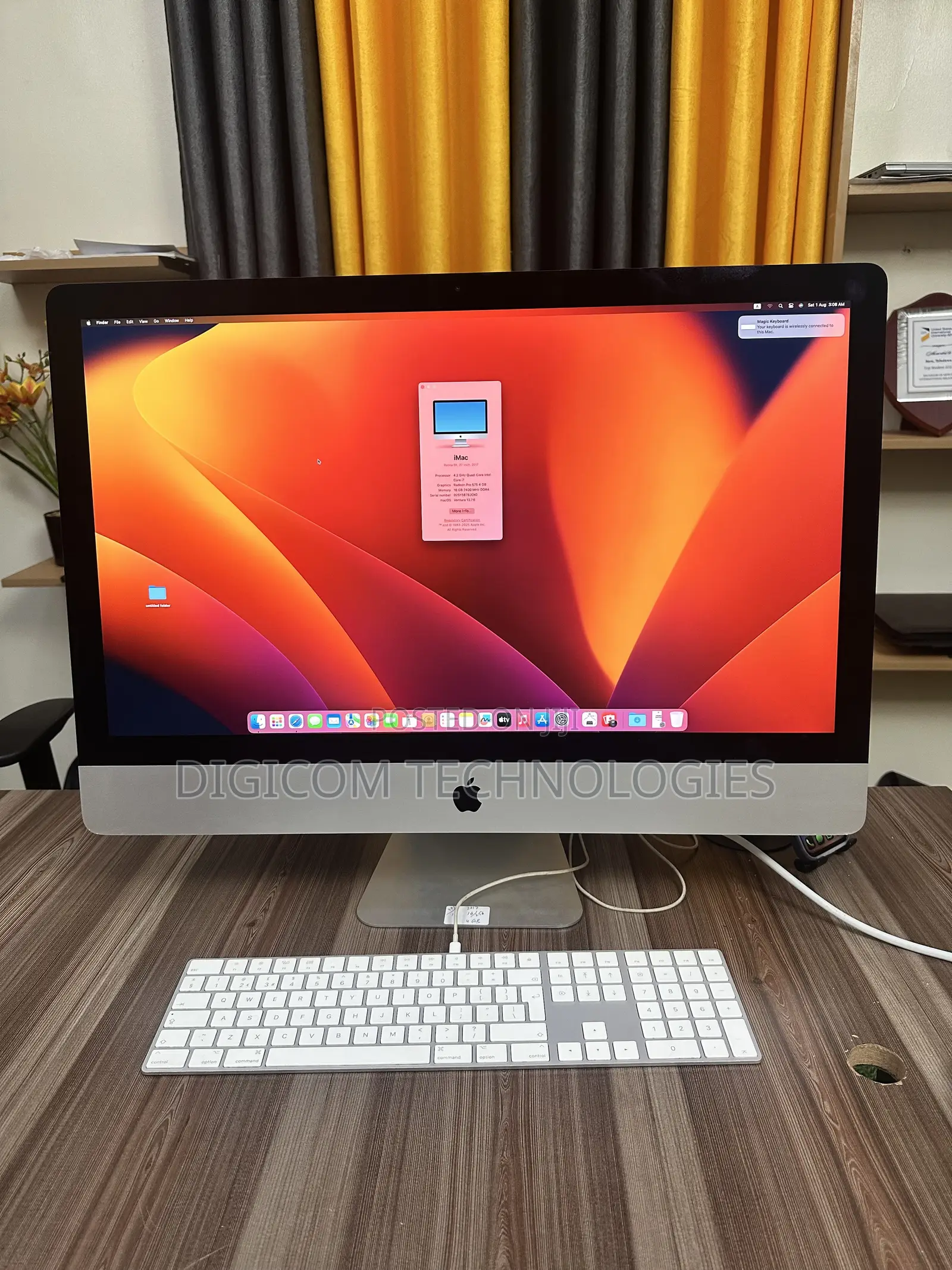 Desktop Computer Apple iMac 16GB Intel Core i7 SSD 256GB