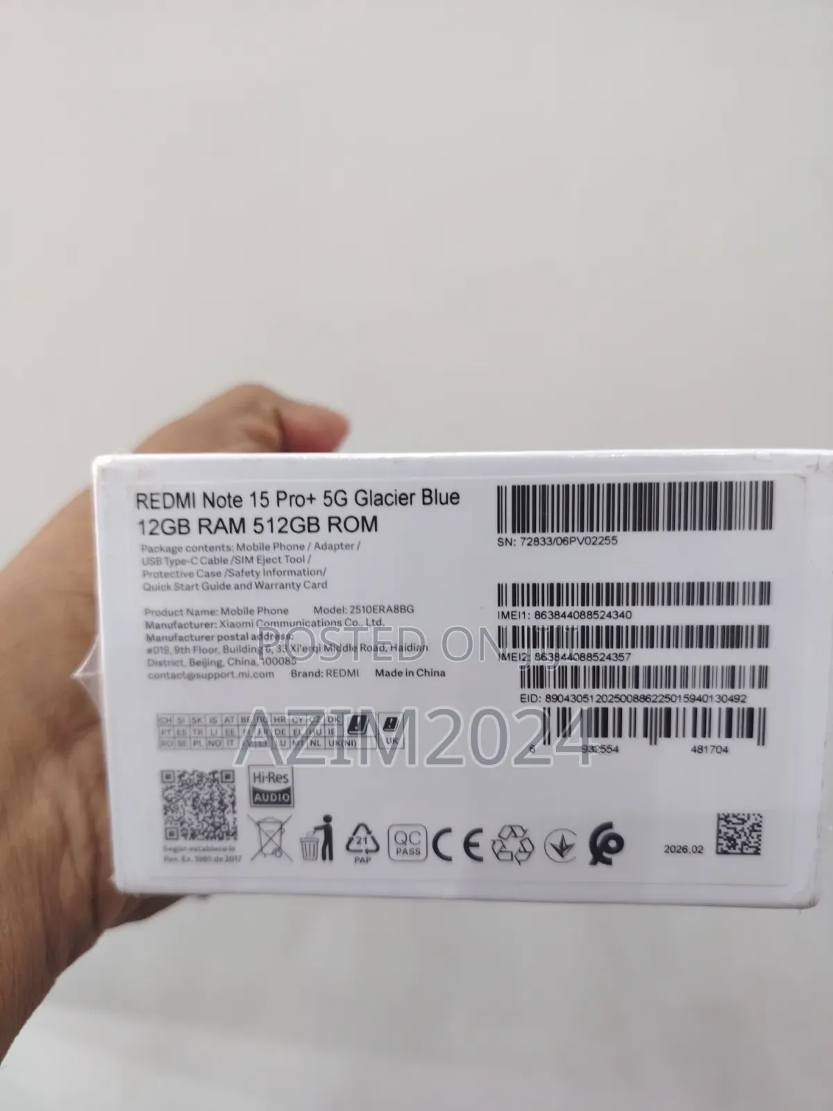New Xiaomi Redmi Note 15 Pro+ 512 GB Blue