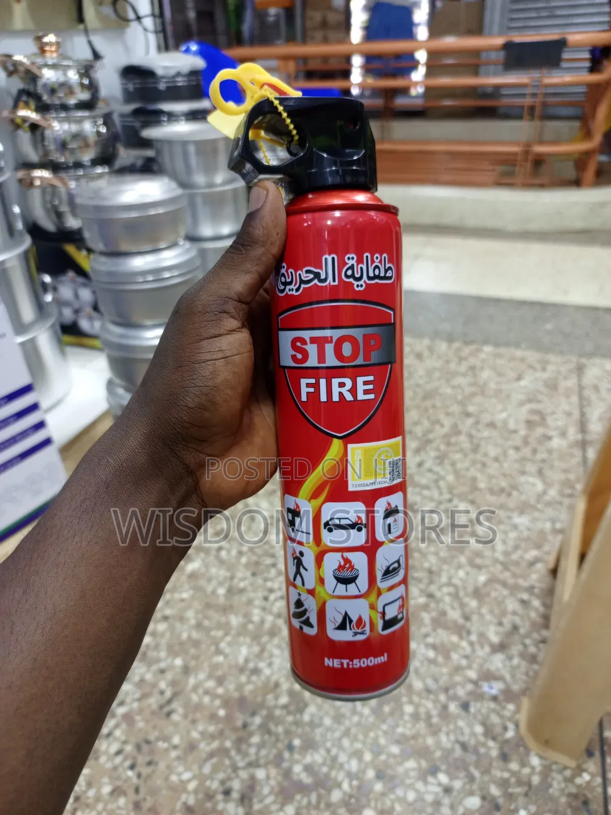 Stop Fire Portable Fire Extinguisher Spray (500ml)