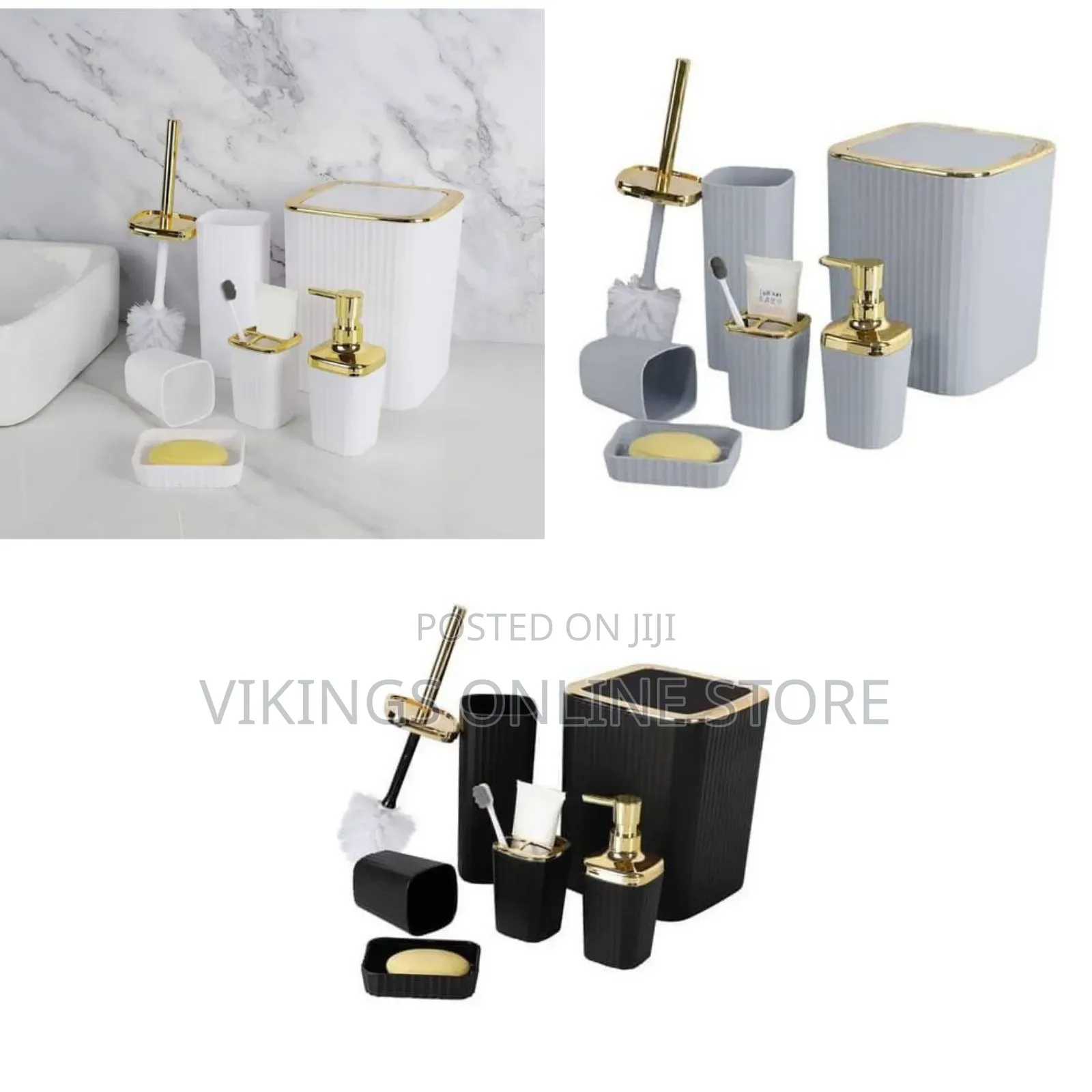Set 6 PCS Bathroom Set Washroom Accessory
