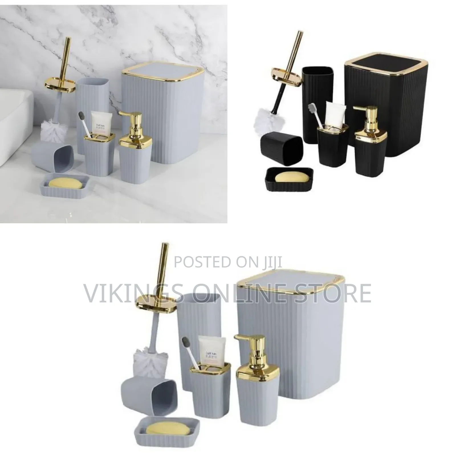 Set 6 PCS Bathroom Set Washroom Accessory