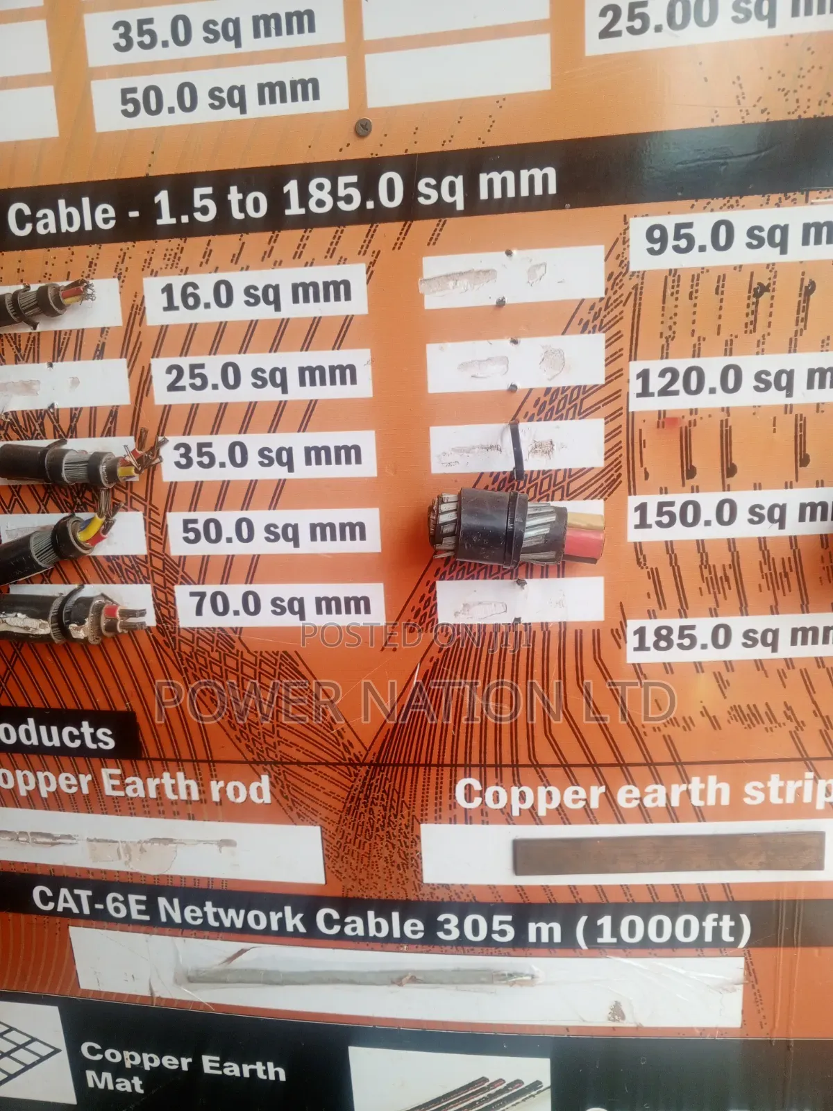 50mm 4core Armoured/Underground Cable for Electrical Wiring
