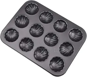 Cookie Mould Carbon Steel Shell Baking Mould With 12-Cavity