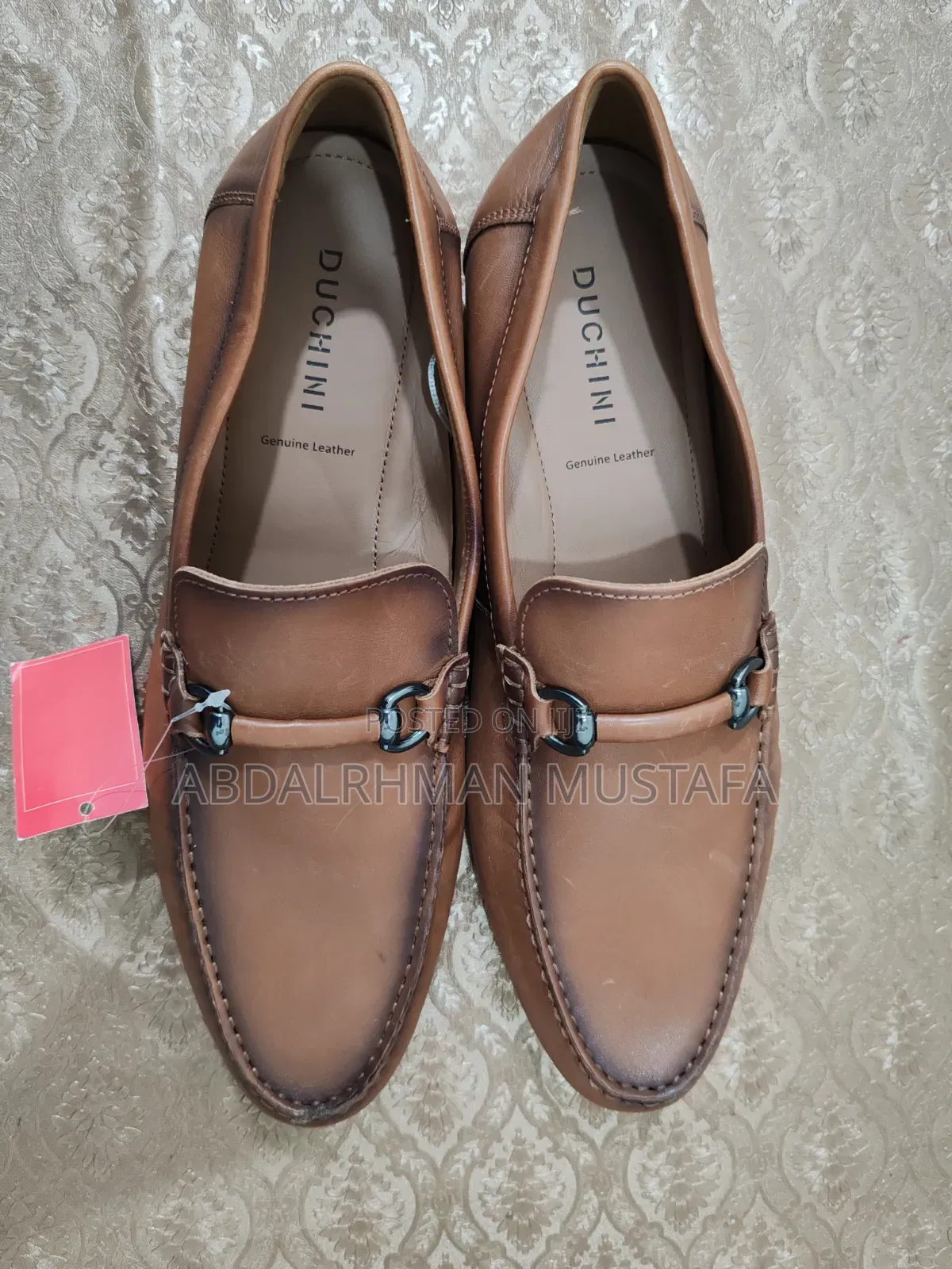 Classic Brown Leather Shoe, Original, Made in India, 46 Size