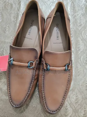 Classic Brown Leather Shoe, Original, Made in India, 46 Size