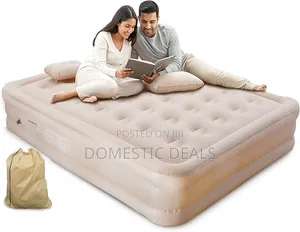 Air Bed, Inflatable Mattress W/Built-in Electric Pump 200x 150x 40 Cm