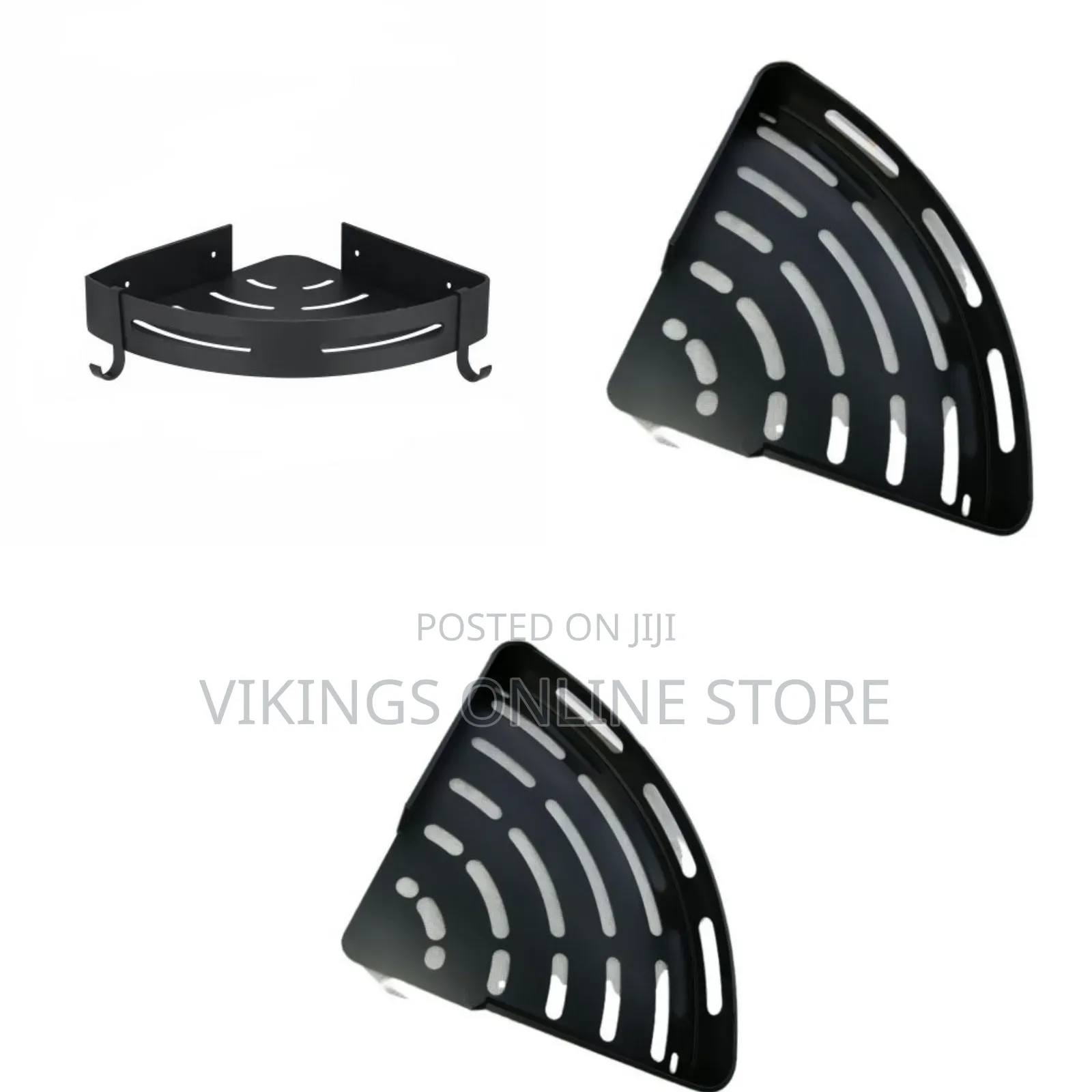 1 Piece Bathroom Shower Corner Shelf Hanging Drilling Basket Storage