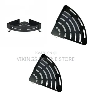 1 Piece Bathroom Shower Corner Shelf Hanging Drilling Basket Storage