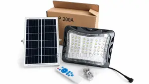 200W Solar Flood Light 8W Panel Remote IP65