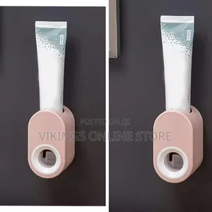 Automatic Toothpaste Squeezer Dispenser Toothbrush Holder Wall Mounted