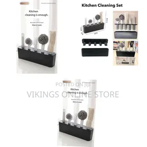 Kitchen Cleaning Kit Folding 4 Type Brushes for Cleaning All Utensils