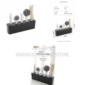 Kitchen Cleaning Kit Folding 4 Type Brushes for Cleaning All Utensils