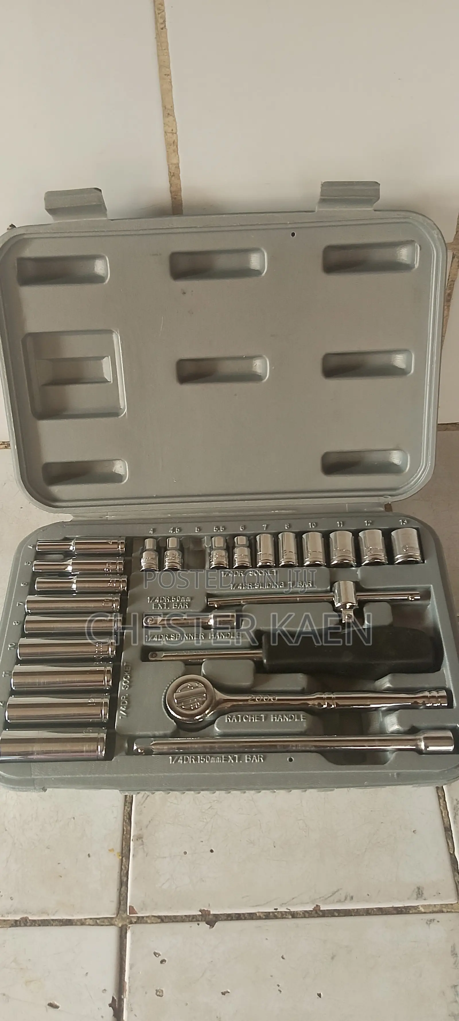 Socket Set MM 1/4"d 24pc ToolBase Original Chrome Vanadium