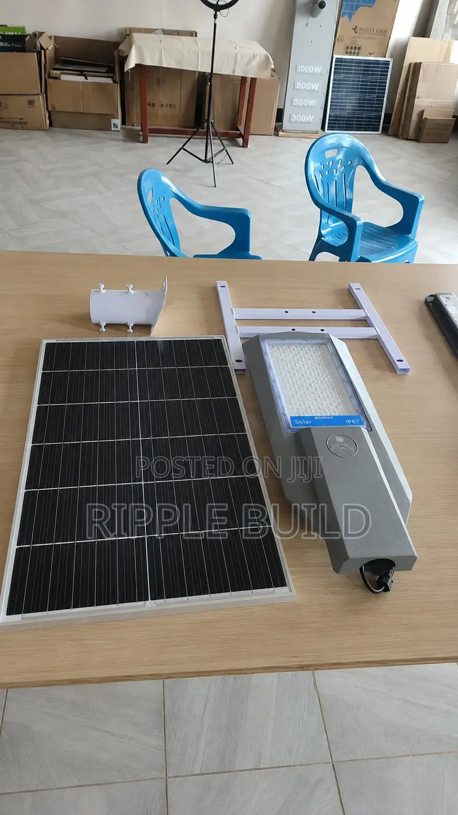 800W Heavy Duty Solar Street Light Wide Coverage IP66