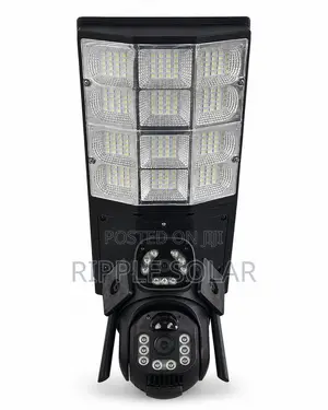 450W 4G Solar CCTV Street Light PTZ Dual Lens IP65