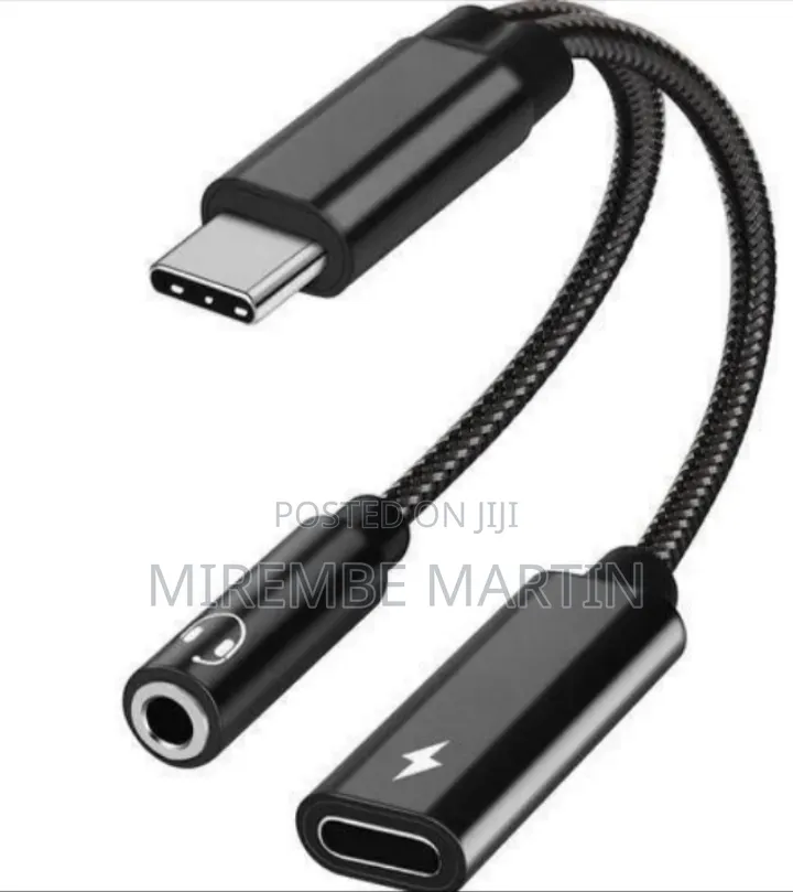 Go-Des GD-UC317 USB Type C to 3.5mm Headphone and Charger Adapter,