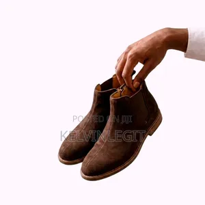 Brown Suede Chelsea Boots