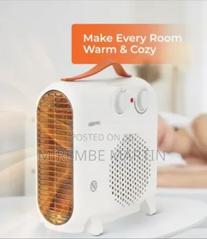 Geepas 2000W Fan Heater With Over Protection Adjustable Thermostat'