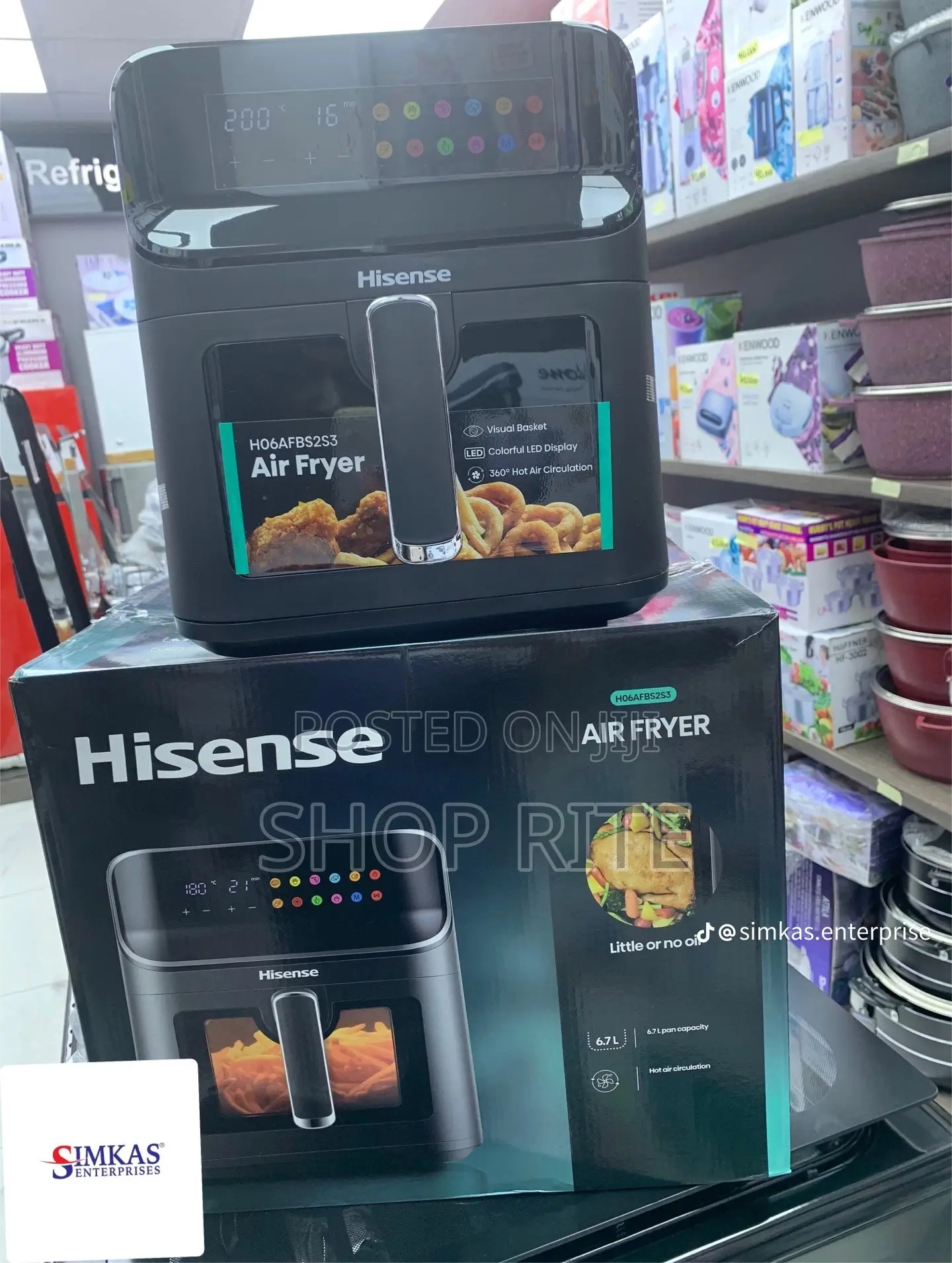 Hisense 6.7 Liters Oil Saving Air Fryer