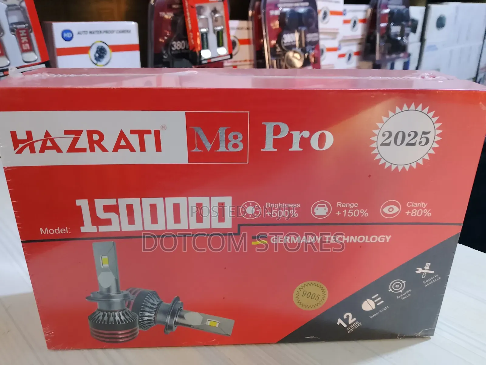 Hazrati M8 Pro Super Bright LED Car Headlights, LM,