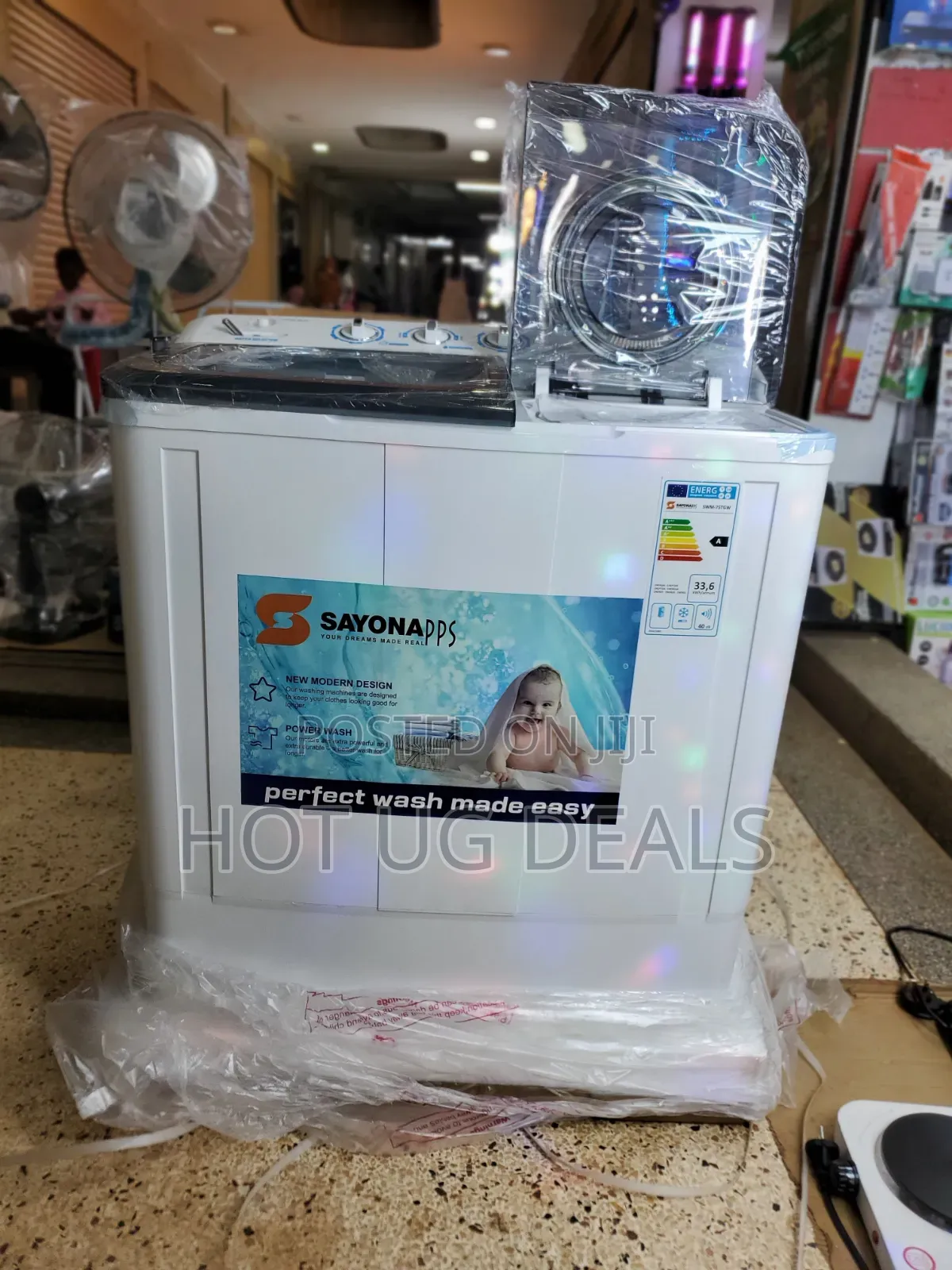 Sayona 7.5 Kg Washing Machine Twin Tub