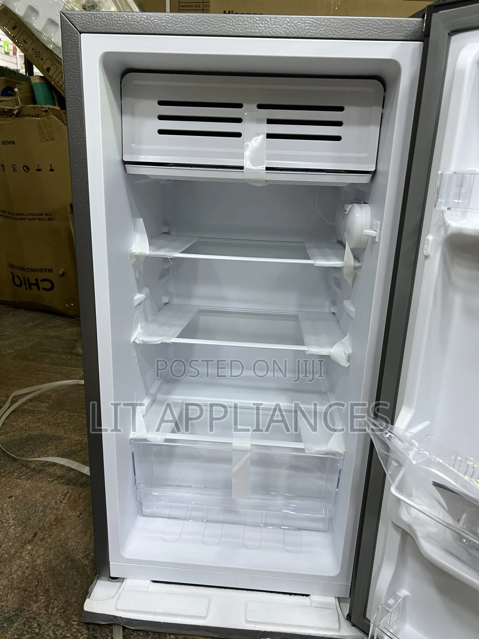 Skyworth 120 Single Door Fridge ,Stainless Steel Body,3years Warranty